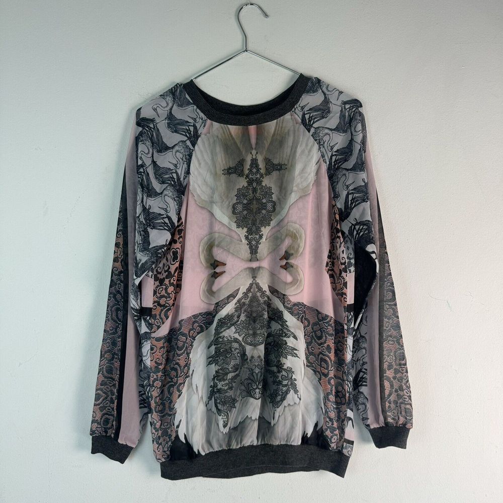 Vintage‎ Clover Canyon USA Shear Blouse w/Long Sleeve Women's